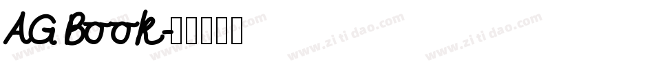 AG Book字体转换